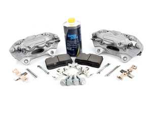 ES#3537755 - 025997ECS0624KT - Front Big Brake Kit - Stage 2 - Slotted Rotors (345x30) - Upgrade your brake system to the 4-piston Brembo Q5 calipers. Features ECS V5 brake rotors. - ECS - Audi