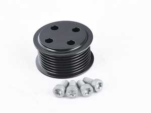 ES#3514678 - MS100139 - APR Supercharger Drive Pulley Upgrade - Decreases the diameter of the factory pulley from ~63.25mm to ~57.75mm, which in turn spins the supercharger ~9.5% faster. - APR - Audi