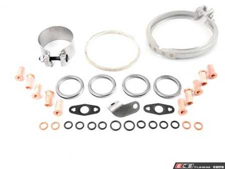 ES#3480032 - 11657625293KT2 - Turbocharger Installation Kit - All hardware required for a successful install - Assembled By ECS - BMW