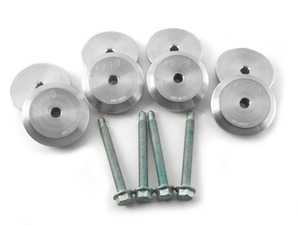 ES#2864607 - 034-601-0005 - Billet Rear Subframe Bushing Kit - Maintain proper suspension geometry when cornering and reduce rear subframe movement - 034Motorsport - Audi