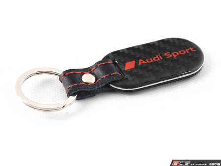 ES#3642266 - ZAW087610A - Carbon Fiber Audi Sport Keychain - Upgrade your style with this Genuine Audi keychain - Genuine Volkswagen Audi - Audi
