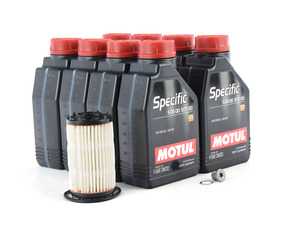 ES#3604823 - 107385KT - Premium Oil Service Kit - Includes Motul Specific 508.00/509.00 0W20 oil, Filter, drain plug, and washer for a complete oil service - Assembled By ECS - Audi