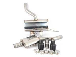 ES#2828156 - SSXVW139 - 2.75" Cat-Back Exhaust System - Resonated - Get that Exhaust tone you've been looking for! Features 2.75" construction with 4" Black Velvet "GT100" style tips. - Milltek Sport - Volkswagen