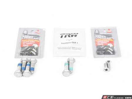 ES#2765401 - 8K0698470AKT8 - Rear Pad And Rotor Installation Kit - Make your brake service headache free with this installation kit! - Assembled By ECS - Audi