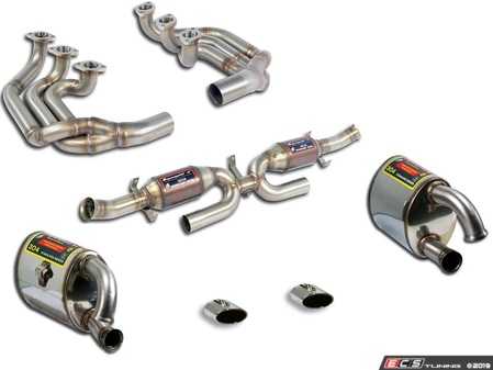 ES#3659485 - 993ssfullKT - 993 Performance Complete Exhaust System - Sport Mufflers - Includes Performance Headers, High Flow Catalytic Converters, Sport Mufflers, and Polished Exhaust Tips - Supersprint - Porsche
