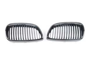 ES#518034 - BM01-9201-B - Blackout Grille Set - Matte Black - E90/E92/E93 - Add style and individuality to your BMW in minutes! - ECS - BMW