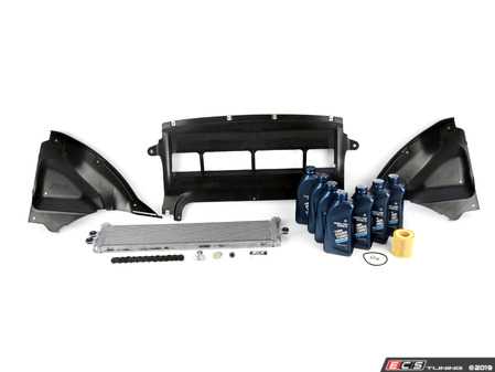ES#3168445 - 17212284540KT - Oil Cooler replacement Kit  - Includes new oil cooler, belly pans, hardware and a oil change kit! - Genuine BMW - BMW