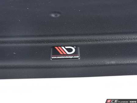 ES#3478379 - AU-RS4-B5-FD1 - RS4 Front Splitter - Textured Black  - Transform the look of your vehicle - Maxton Design - Audi