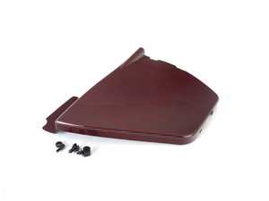 ES#3638701 - 023149ECS02-02KT - B8 S4 Carbon Fiber Left Side Engine Bay Cover - Red Carbon/Kevlar - Cover up unsightly under hood components with red carbon fiber and kevlar style! - ECS - Audi