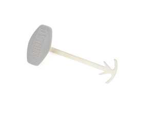 ES#99498 - 51417076808 - Gray Airbag Plaque - Priced Each - (NO LONGER AVAILABLE) - Located on the door panel - Genuine BMW - 