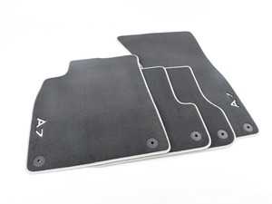 ES#2137864 - 4G8061270MNO - Carpeted Floor Mat Set - Sabre (Black) - Embroidered with the 'A7' inscription - Genuine Volkswagen Audi - Audi