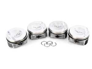 ES#3603618 - 06H107065AMKT - Piston Assembly - Set Of 4 - Includes piston rings, wrist pin, and circlips - Borsehung - Audi Volkswagen