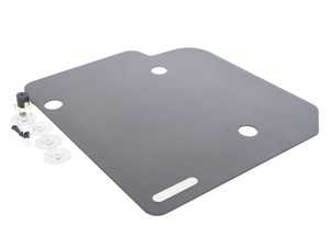ES#2840566 - TM06FRBLACK - Black Rennline Full Race Track Mat - Passenger Side - Give your Porsche a race-inspired look - for cars without carpet. - Rennline - Porsche