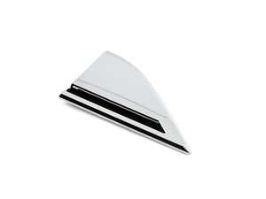 ES#3423458 - 3CN853689FOD - R-Line Fender Emblem Trim - Left - Chrome part of the R-Line badge found on the left front fender - Genuine Volkswagen Audi - Volkswagen
