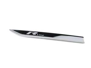 ES#3423455 - 3CN853688AFOD - R-Line Fender Emblem - Right - R-Line badge found on the right front door - Genuine Volkswagen Audi - Volkswagen