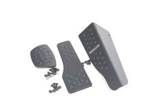 ES#2840373 - P716295BLACK - 3 Piece Pedal Set - Rubber Grip - Black (RHD) - Throttle, Brake, and Dead Pedal - Rennline - Porsche