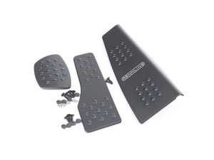 ES#2840365 - P716259BLACK - 3 Piece Pedal Set - Rubber Grip - Black - Throttle, Brake, and Dead Pedal - Rennline - Porsche