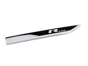 ES#3423457 - 3CN853689AFOD - R-Line Fender Emblem - Left - R-Line badge found on the left front door - Genuine Volkswagen Audi - Volkswagen
