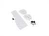 ES#2840246 - P4521SILVER - 3 Piece Pedal Set - Perforated - Silver - Throttle, Brake, Clutch, and Dead Pedal - Rennline - Porsche