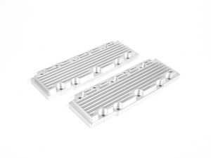 ES#2840182 - M16SLV - Billet Aluminum Lower Valve Cover Set - Silver - Stop oil leaks dead in their tracks and look great doing it - Rennline - Porsche