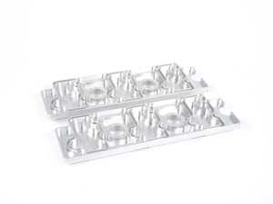 ES#2840153 - M11SLV - 964 Billet Aluminum Upper Valve Cover Pair - Silver - Direct bolt on replacement for your flimsy leaking factory covers - Machined to accept the reusable OEM gaskets - Rennline - Porsche