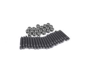 ES#3552560 - LS066060R14 - Competition Wheel Stud Conversion Kit - Steel Ball Seat Nuts - 60mm Front / 60mm Rear - Set of 20 Black Zinc coated studs and steel R14 ball seat lug nuts - Rennline - Porsche