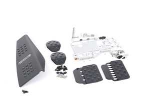 ES#2839352 - A143P6059BLKBLK - 4 Piece Pedal Set - Rubber Grip - Black Pedals / Black Extensions - Adjustable Throttle, Brake, Clutch, and Dead Pedal - Rennline - Porsche