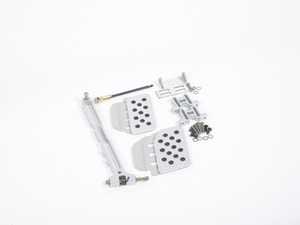 ES#2839252 - A122SLVSLV - Adjustable Gas Pedal - Silver Pedal / Silver Extensions - Dramatically improve heel and toe driving - Rennline - Porsche