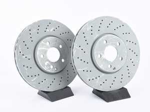 ES#3604229 - 22042118125KT5 - Front Brake Rotors - Pair - Does not include new rotor securing screws - Meyle - Mercedes Benz