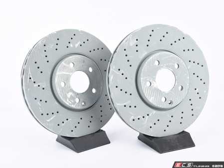 ES#3604229 - 22042118125KT5 - Front Brake Rotors - Pair - Does not include new rotor securing screws - Meyle - Mercedes Benz