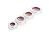 ES#3551205 - 019290ecs01-01KT - Audi B8 Billet Aluminum Control Ring Kit - SMOOTH - Clear Anodized - Set of four billet aluminum trim rings for your climate control, MMI, and volume knobs. - ECS - Audi