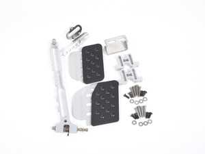 ES#2839165 - A121BLKSLV - Adjustable Gas Pedal - Black Pedal / Silver Extensions - Dramatically improve heel and toe driving - Rennline - Porsche