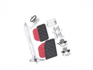 ES#2839164 - A121BLKRED - Adjustable Gas Pedal - Black Pedal / Red Extensions - Dramatically improve heel and toe driving - Rennline - Porsche
