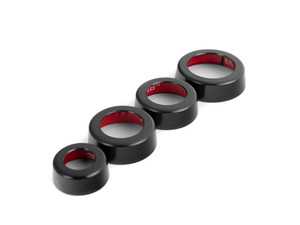 ES#3551208 - 019290ecs01-02KT - Audi B8 Billet Aluminum Control Ring Kit - SMOOTH - Black Anodized - Set of four billet aluminum trim rings for your climate control, MMI, and volume knobs. - ECS - 