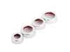 ES#3551210 - 019290ecs02-01KT - Audi B8 Billet Aluminum Control Ring Kit - NOTCHED - Clear Anodized - Set of four billet aluminum trim rings for your climate control, MMI, and volume knobs. - ECS - Audi