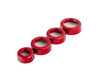 ES#3551212 - 019290ecs02-03KT - Audi B8 Billet Aluminum Control Ring Kit - NOTCHED - Red Anodized - (NO LONGER AVAILABLE) - Set of four billet aluminum trim rings for your climate control, MMI, and volume knobs. - ECS - 
