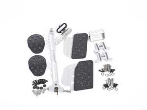 ES#2839186 - A121P60BLKSLV - Rennline (Rev2) - 3PC Pedal Set - Rubber Grip - Black Pedals / Silver Extensions - Throttle, Clutch, Brake - Rennline - Porsche