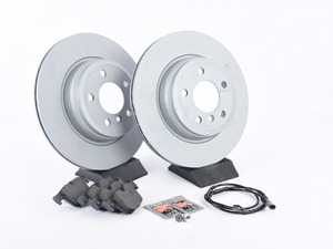 ES#3618306 - 34216864899rKT - Rear Brake Service Kit - Featuring Zimmermann rotors and ECS DD23 "Daily Driver" ceramic pads. (330x20mm Rotors) - Assembled By ECS - BMW