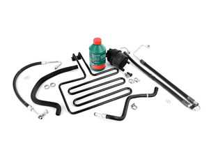 ES#3200789 - e39530psKT - Power Steering Service Kit - Includes reservoir with cap, lines, bolts & crush washers, and fluid - Assembled By ECS - BMW