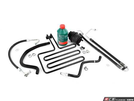 ES#3200789 - e39530psKT - Power Steering Service Kit - Includes reservoir with cap, lines, bolts & crush washers, and fluid - Assembled By ECS - BMW