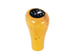 ES#3624460 - 25112423771 - BMW Individual Six Speed M Shift Knob - (NO LONGER AVAILABLE) - Six-speed pattern in Individual yellow Birch - Genuine European BMW - 