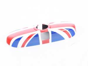 ES#2715063 - 51162353708 - Union Jack Cover Rearview Mirror - (NO LONGER AVAILABLE) - Attaches to the back of the center mirror - Genuine MINI - 