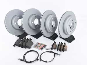 ES#3610539 - 34106799801KT1 - Front & Rear Brake Service Kit - Featuring Zimmermann rotors and ECS DD23 "Daily Driver" ceramic pads. - Assembled By ECS - BMW