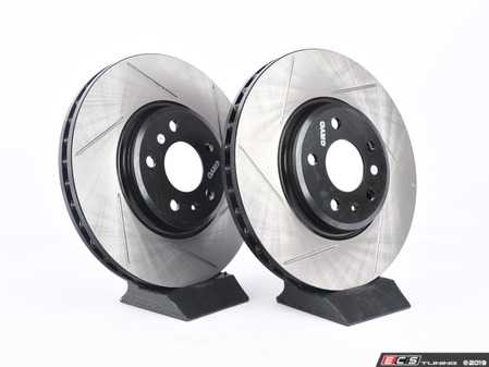 ES#3136981 - 126.33123CSLKT - Front Slotted Brake Rotors *Cryo Treated* - Pair (320x30mm) - Upgrade to a cryo treated slotted rotor for improved braking - StopTech - Audi