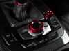 ES#3551212 - 019290ecs02-03KT - Audi B8 Billet Aluminum Control Ring Kit - NOTCHED - Red Anodized - (NO LONGER AVAILABLE) - Set of four billet aluminum trim rings for your climate control, MMI, and volume knobs. - ECS - 