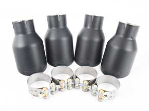 ES#3624125 - MSVW372x4 - Cerakote Black Tips - Set Of Four - Quad 100mm GT100 Tips - Replacement tips for select Milltek exhaust systems - Milltek Sport - Audi