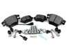 ES#3551272 - 1K0615301MKKT - Performance Front & Rear Brake Service Kit - Performance brake upgrade all around featuring ECS V5 cross-drilled and slotted rotors and ECS EP24 Enthusiast Performance pads - Assembled By ECS - Volkswagen