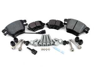 ES#3536794 - 025997ECS0270KT - Performance Front & Rear Brake Service Kit - Performance brake upgrade all around featuring ECS V5 slotted rotors and ECS EP24 Enthusiast Performance pads - Assembled By ECS - Volkswagen