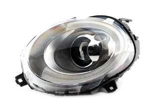 ES#2999019 - 63117383214 - LED Headlight With Cornering - Right 45365
 - Clear / Flash orange directional indicators headlight unit - Valeo - MINI