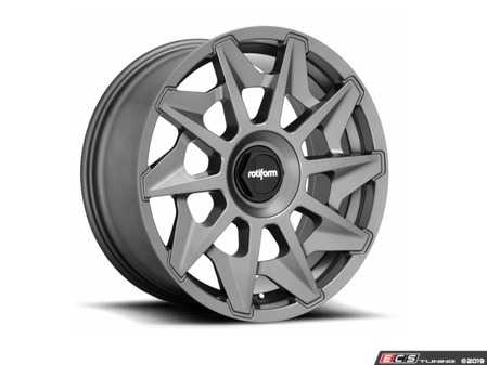 ES#3672069 - r128198514KT3 - 19" CVT - Set Of Four - 19"x8.5", ET35, 5x112/5x100 - Matte Anthracite Finish - Rotiform - Audi Volkswagen